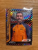 Topps Chrome F1 Andrea Stella Mclaren Checkerflag