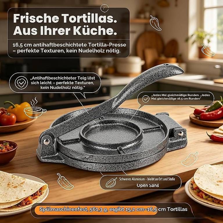 Küchengeräte: Tortilla Press Maker – Neu (gemäss Beschreibung) aus Kreuzlingen von Best-Deal-Oase 3