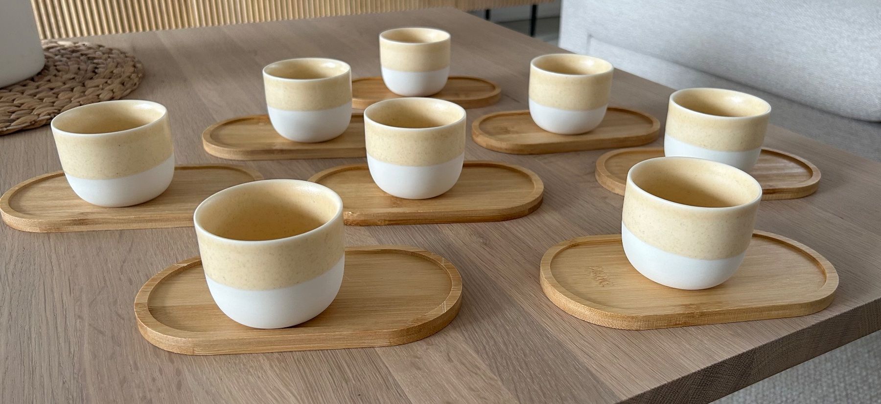 Tazze: 8 Keramik Espresso Tassen mit Untersetzer – Usato da Diegten venduto da ste_pvd5 2
