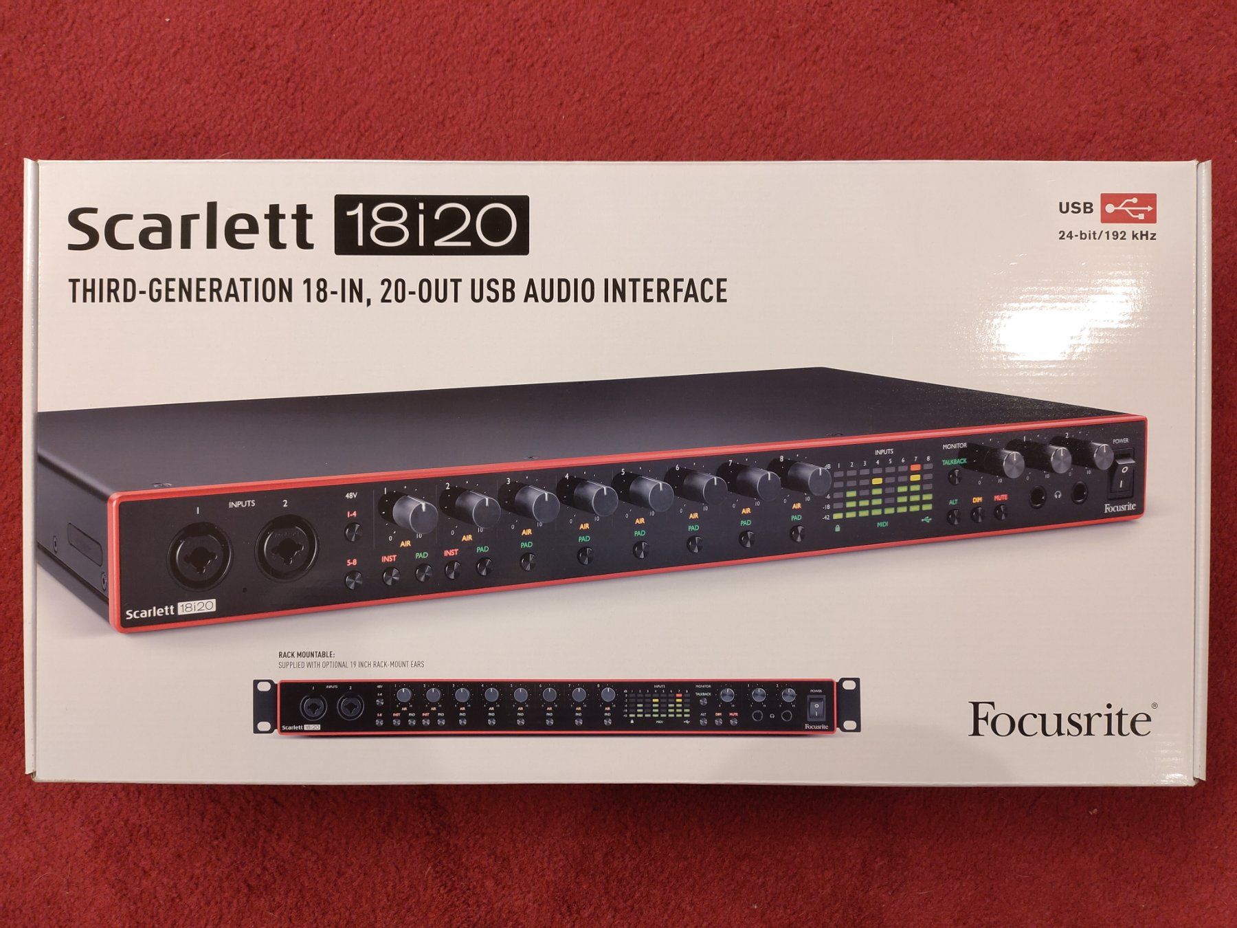 Focusrite Attrezzatura per studi di registrazione: Focusrite Scarlett 18i20 - 3rd Gen USB Audio Interface – Usato da Fehren venduto da P_Hauenstein