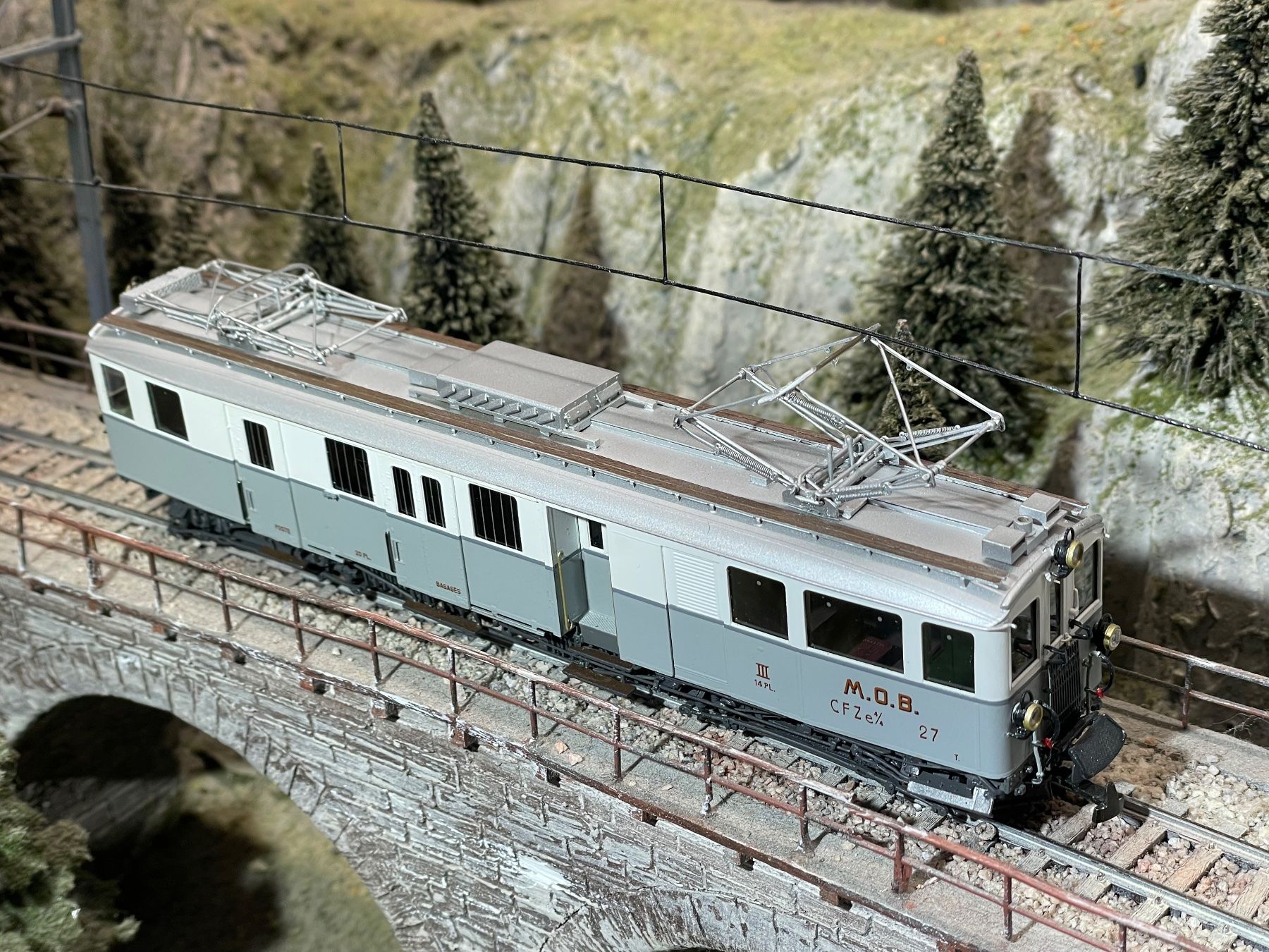 Lemaco Modellini di ferrovie: Lemaco MOB, CFZe 4/4 No: 27 – Nuovo (secondo la descrizione) da Krummenau venduto da ferrotech 5