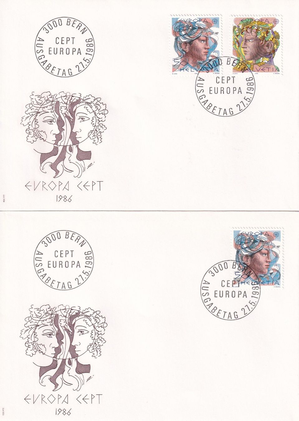 Tutti i francobolli: Lot 8 Briefe FDC 1986 – Usato da Rossa venduto da becky05
