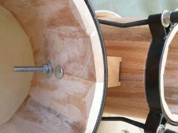Musikinstrumente: Bongo - Holzkessel - Naturfelle – Neu und originalverpackt aus Davos-Platz von musikhauskollegger 4