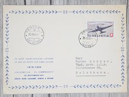 CL13 Enveloppe + Timbre Suisse 1944