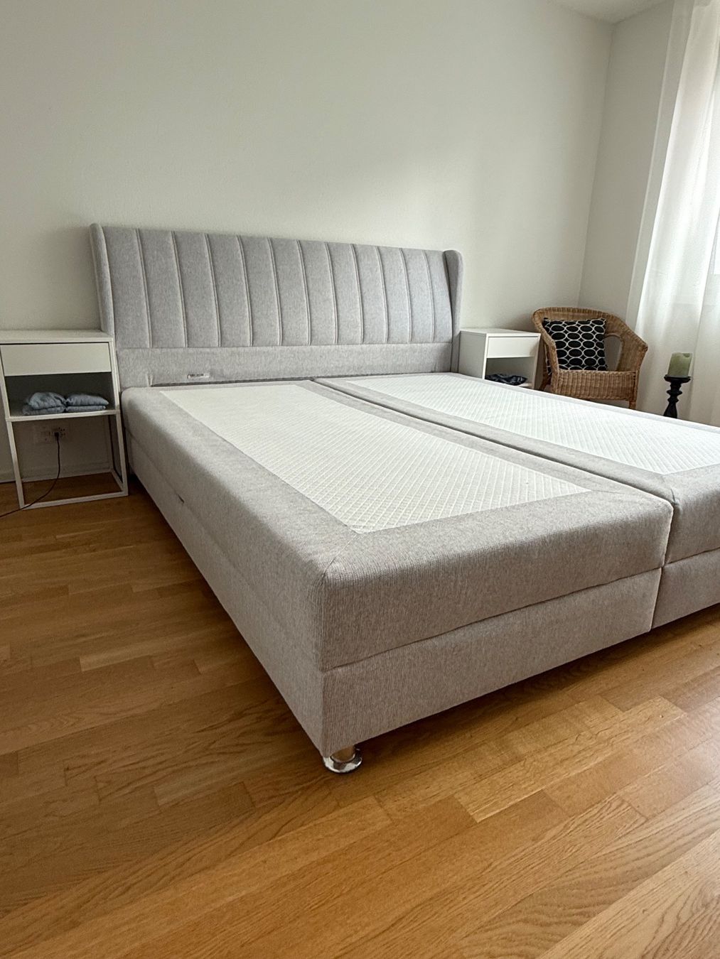 Letti: Boxspringbett / Bettgestell grau, 180x200 – Usato da Dottikon venduto da luc_zd8x 5
