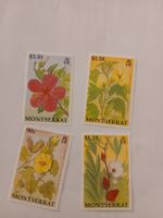 4 Timbres Montserrat - Fleurs tropicales - Collection 🌺🌴🏵
