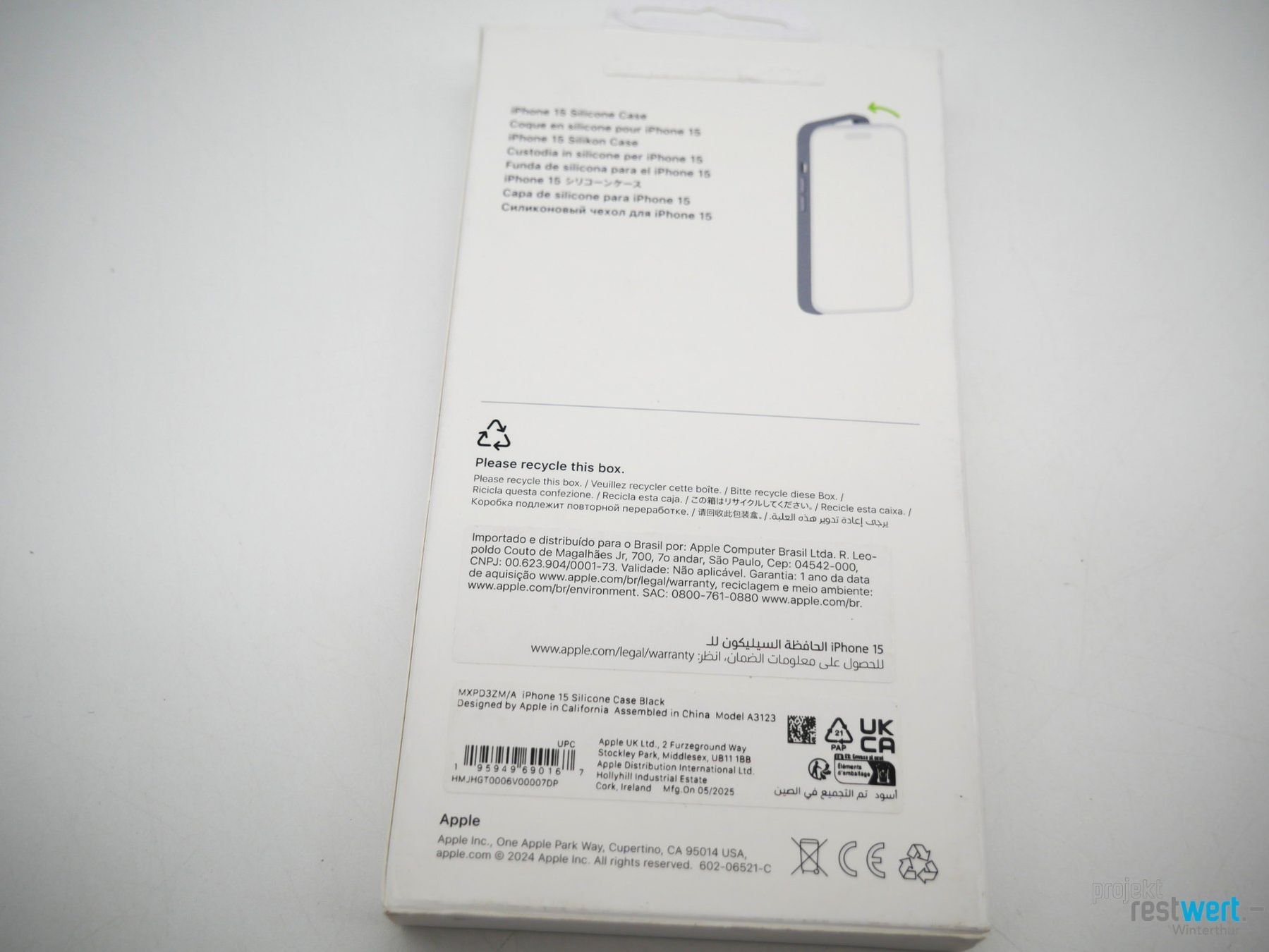 Apple Cover & Protezioni schermo: APPLE Silikon Case Hülle mit MagSafe (iPhone 15) – Nuovo (secondo la descrizione) da Winterthur venduto da Restwert_Winterthur 4