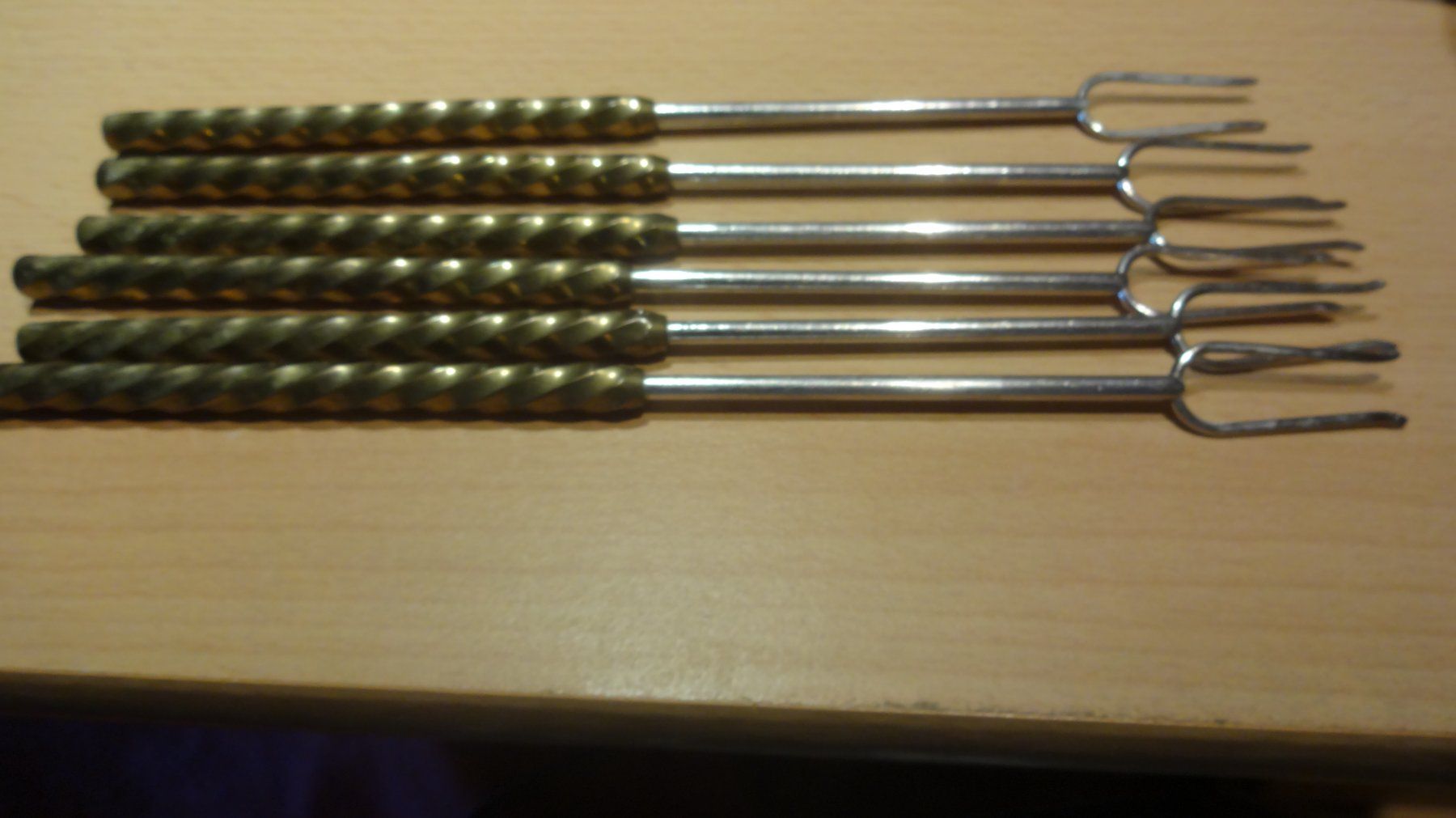 Forchette: Fleischfonduegabeln 6 Personen – Usato da Fisibach venduto da goldfasan52 1