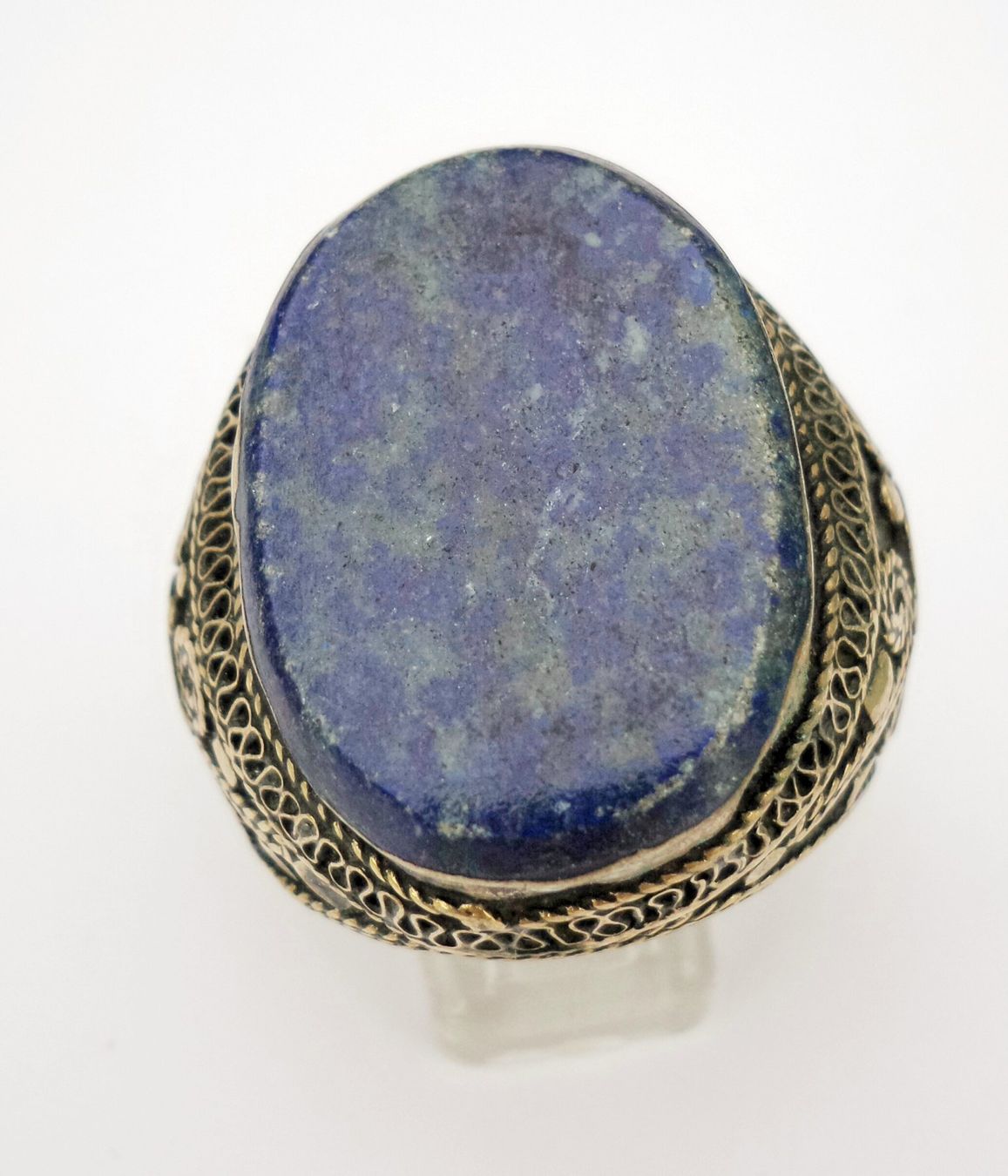 Anelli: Ring mit Lapis Lazuli und Koralle Grösse 59 – Nuovo (secondo la descrizione) da Zürich venduto da ben_mn5h 4