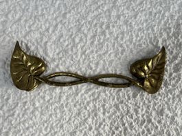 Vintage Haken-Garderobenleiste / Messing