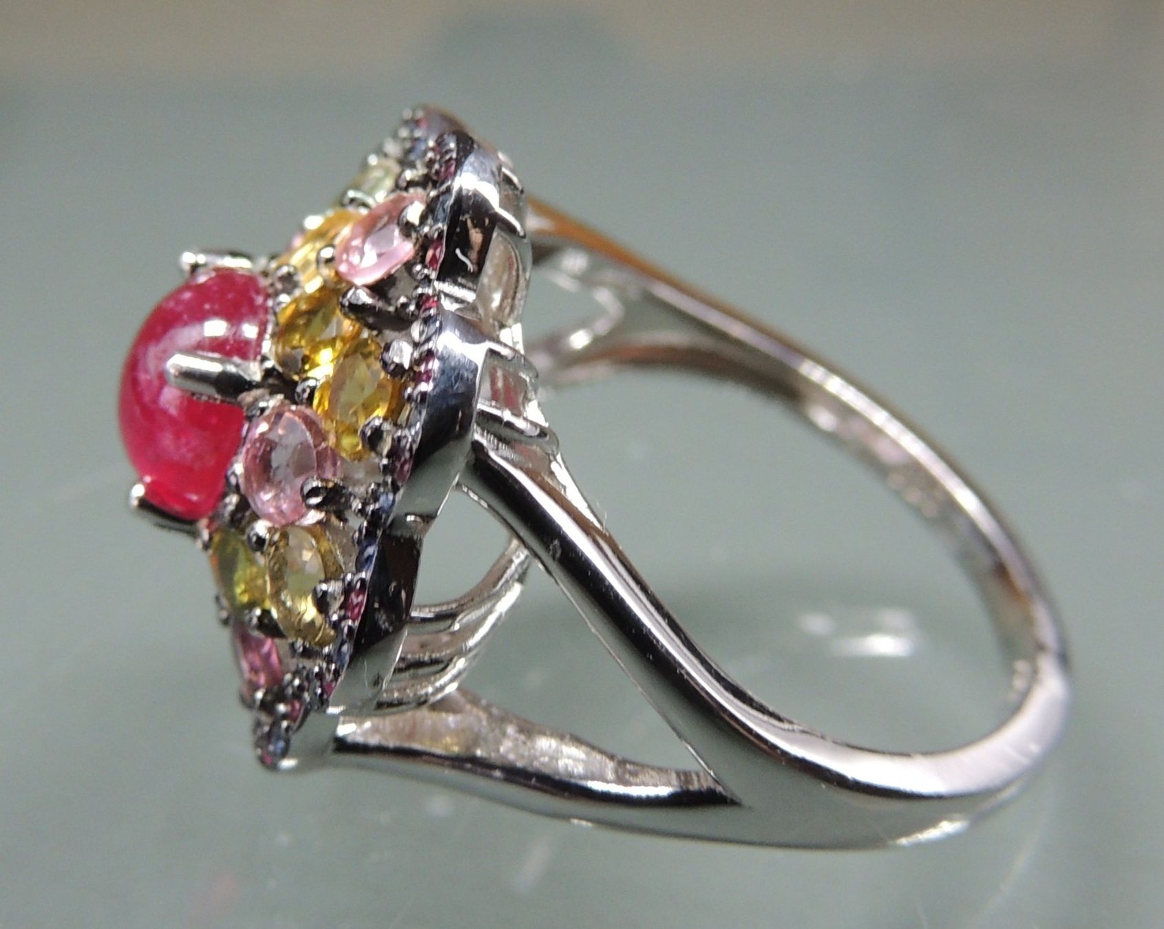 Anelli: Turmalin und Spinell Silber 925 Fingerring – Nuovo e nell'imballaggio originale da Waldenburg venduto da schaller707 5