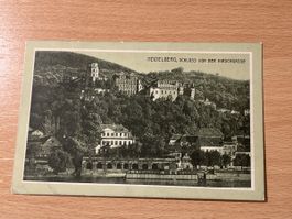 Alte Ansichtskarte Heidelberg, Schloss von der Hirschgasse