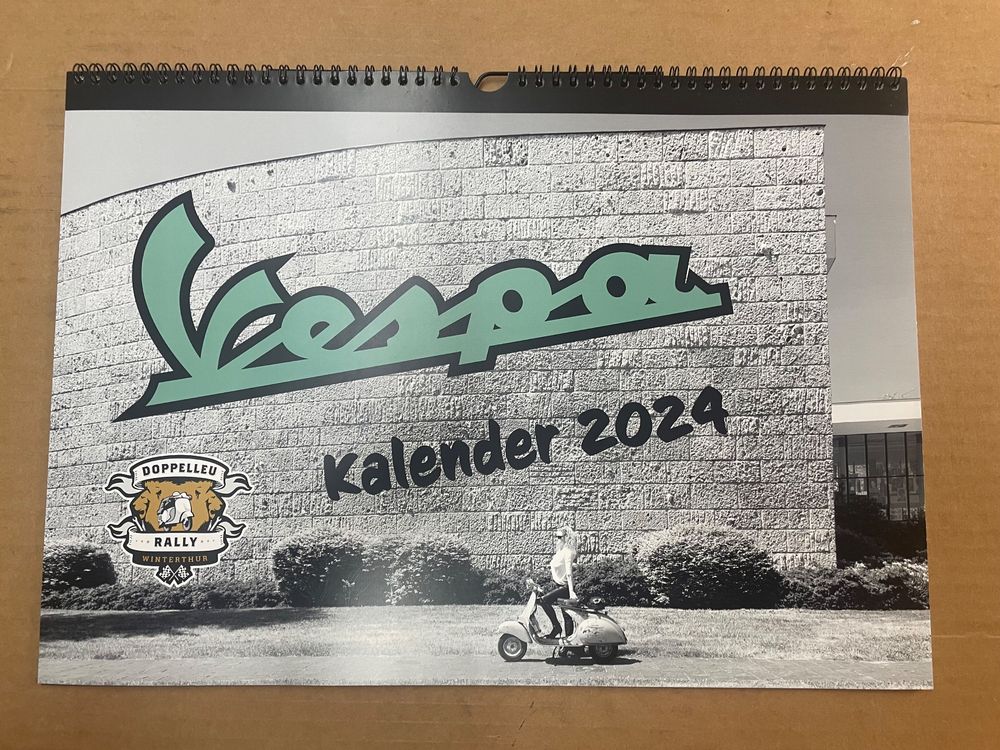 Vespa Calendar 2024 Collen Dorothea