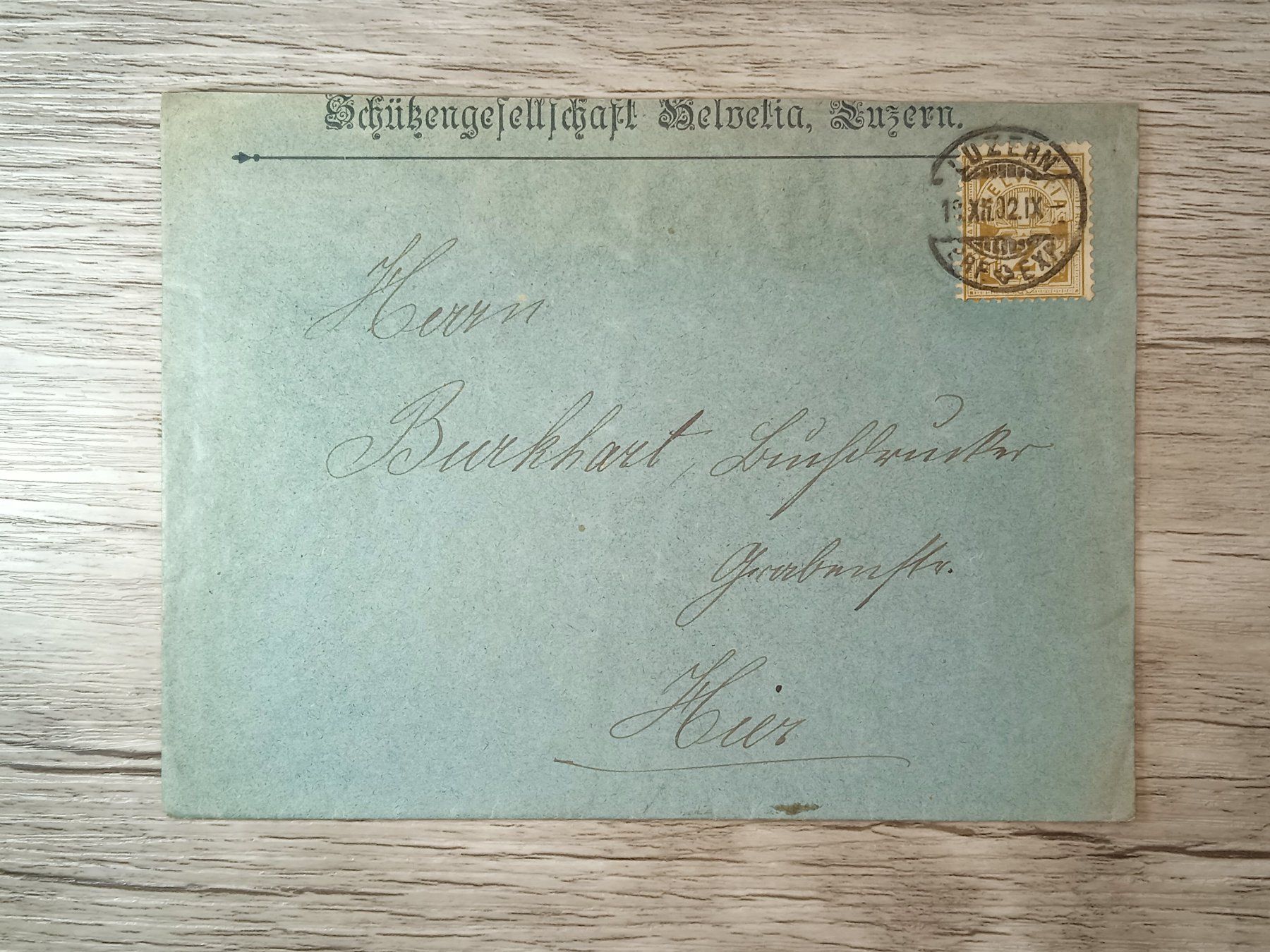 Tutti i francobolli: TR48 Enveloppe + Timbre Suisse 1902 – Usato da Cousset venduto da Patrick_Collections