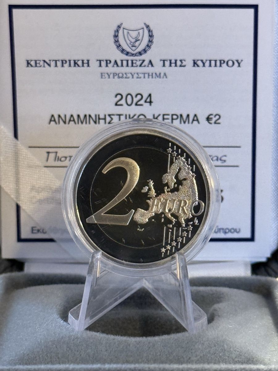 Tutti le monete: Cyprus 2024 Proof - Très RARE! – Nuovo e nell'imballaggio originale da Montreux venduto da Kokebullterrier1 2