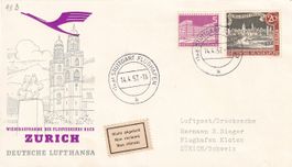 Erstflug Lufthansa Stuttgart - Zürich 1957