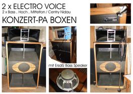 ELECTRO-VOICE KONZERT-BOXEN / MIT ERATZ BASS-SPEAKER