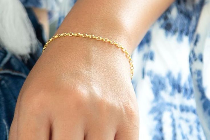 Bracciali & Braccialetti: Armband 375 Gold Rundschliff Diamant – Nuovo e nell'imballaggio originale da Hemmental venduto da GoldundGlanz 1