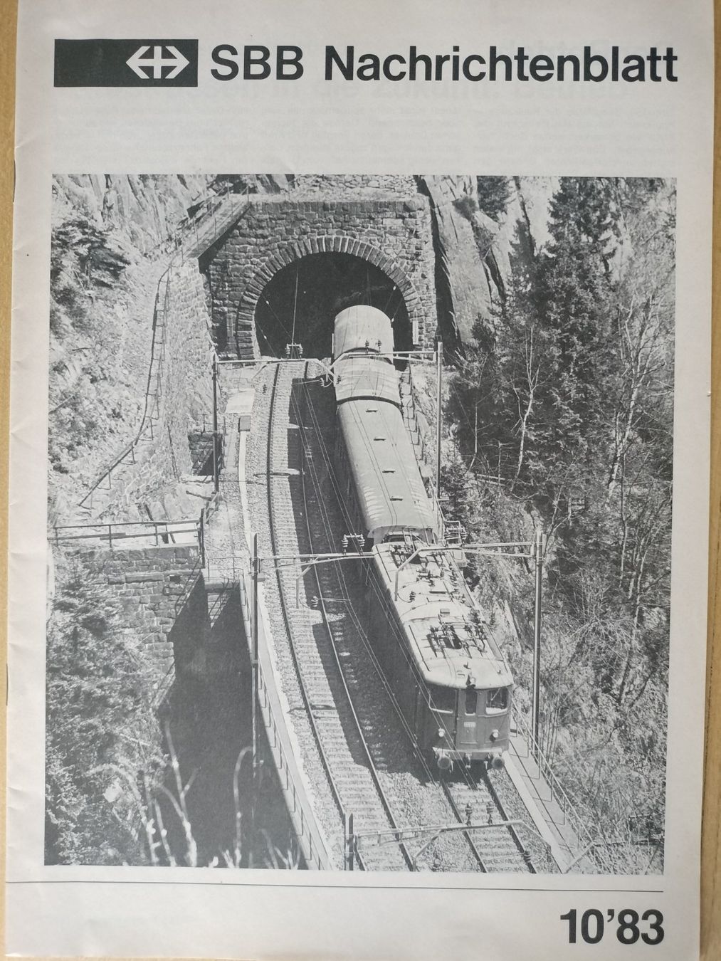 Riviste & Magazine: SBB CFF FFS Nachrichtenblatt von 1983 – Usato da Schwanden Sigrisw venduto da pho_2mc9