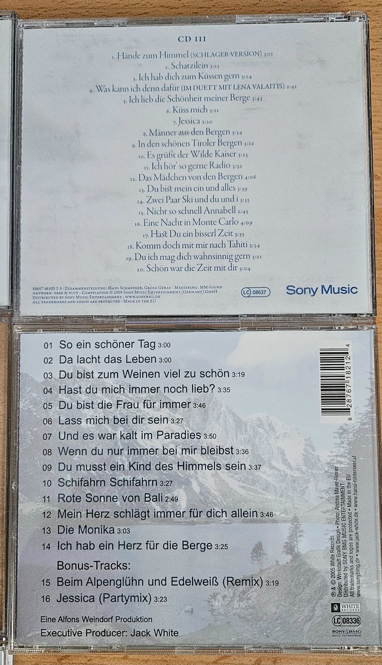 CD: CD Sammlung von Hansi Hinterseer. Total 8 CD's – Usato da Möriken AG venduto da Mavo 7