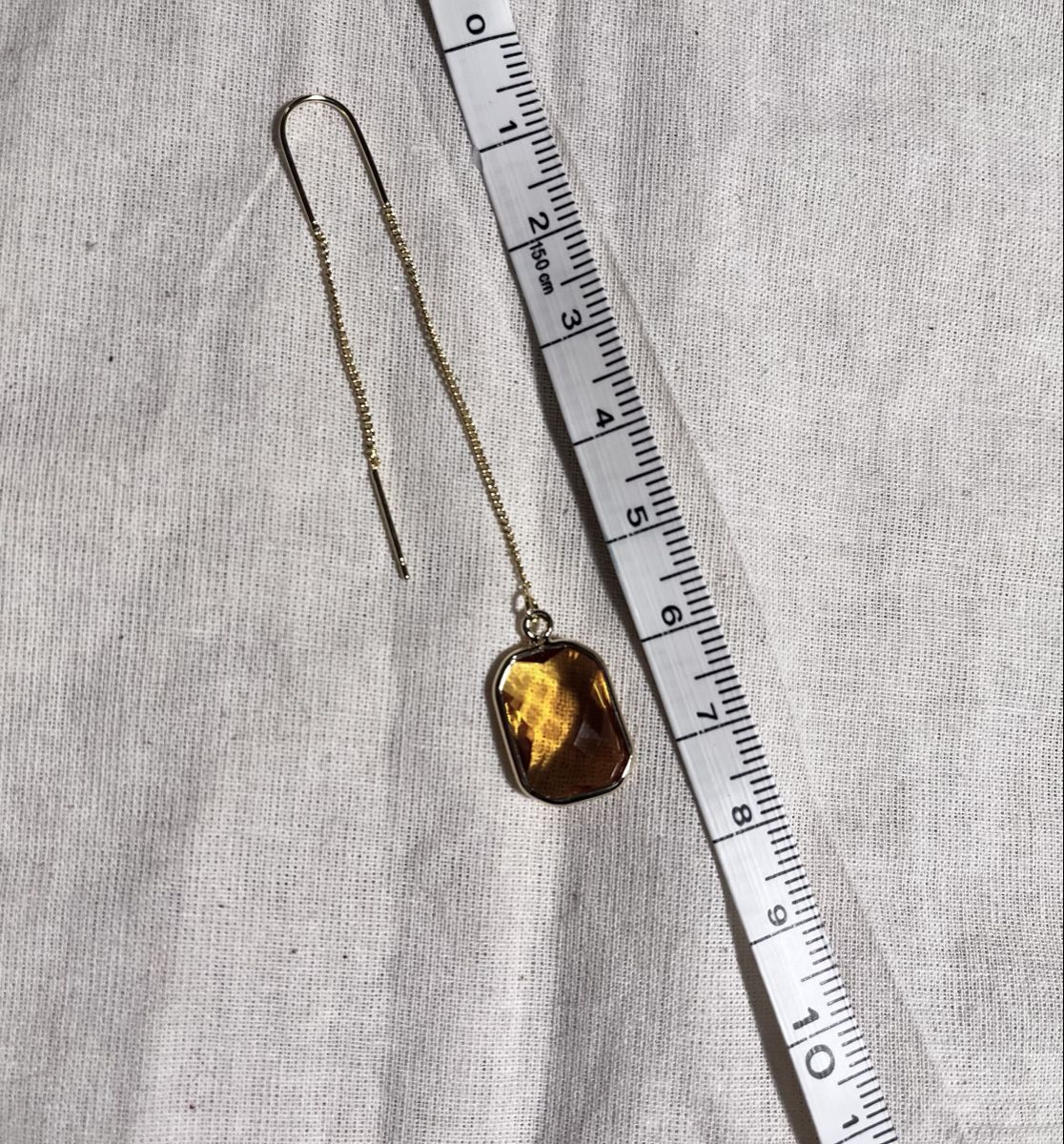Orecchini pendenti & Orecchini a lobo: Boucles plaqué or et verre ambre – Nuovo e nell'imballaggio originale da Genève venduto da ct_fqr8 1