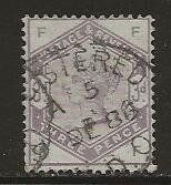 1884 Grossbrit. 3d mattpurpurviolett Freim lose, gestempelt