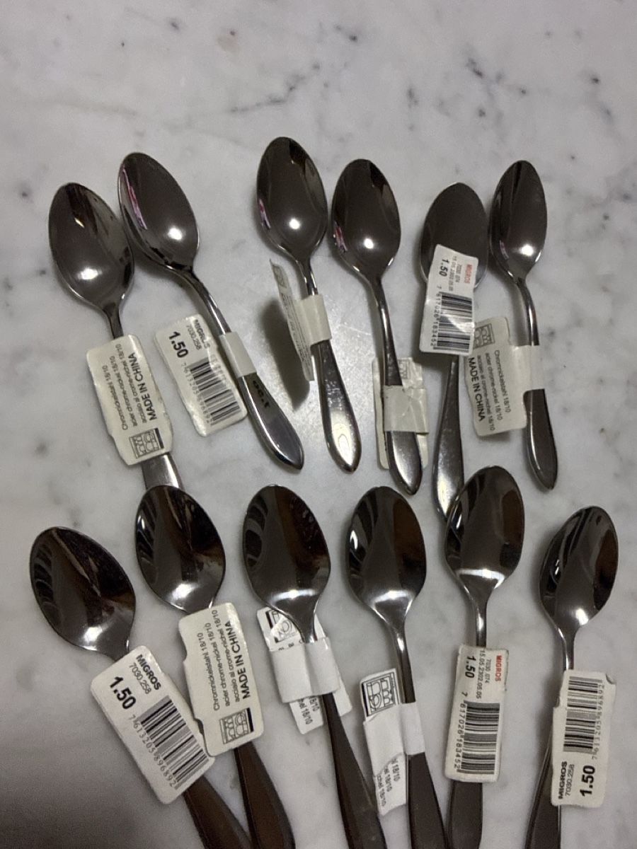 Cucchiai: NEU***ESPRESSO KAFFEE-LÖFFEL 2 x 6 Stk***SEHR PREISWERT*** – Nuovo e nell'imballaggio originale da Zürich venduto da Ceca52 2
