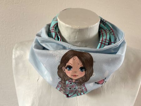 Kinder-Loop -Schlauchschal - Baumwoll-Jersey - Handarbeit