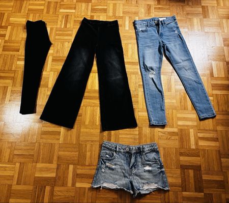 Jeans Hosen Mix, 4 Stk, Grösse 140 Top Zustand!
