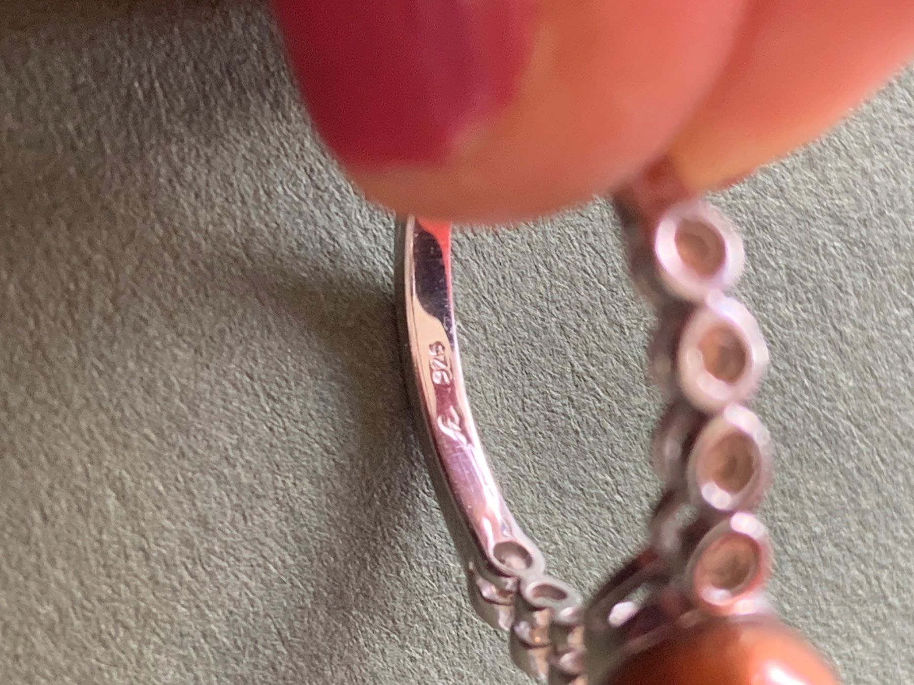 Anelli: silberring goldbraune Kugel (54) – Usato da Laufen venduto da Bellebellezza 3