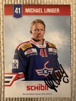 AK Autogramm von Kloten Flyers Eishockey / Michael Liniger