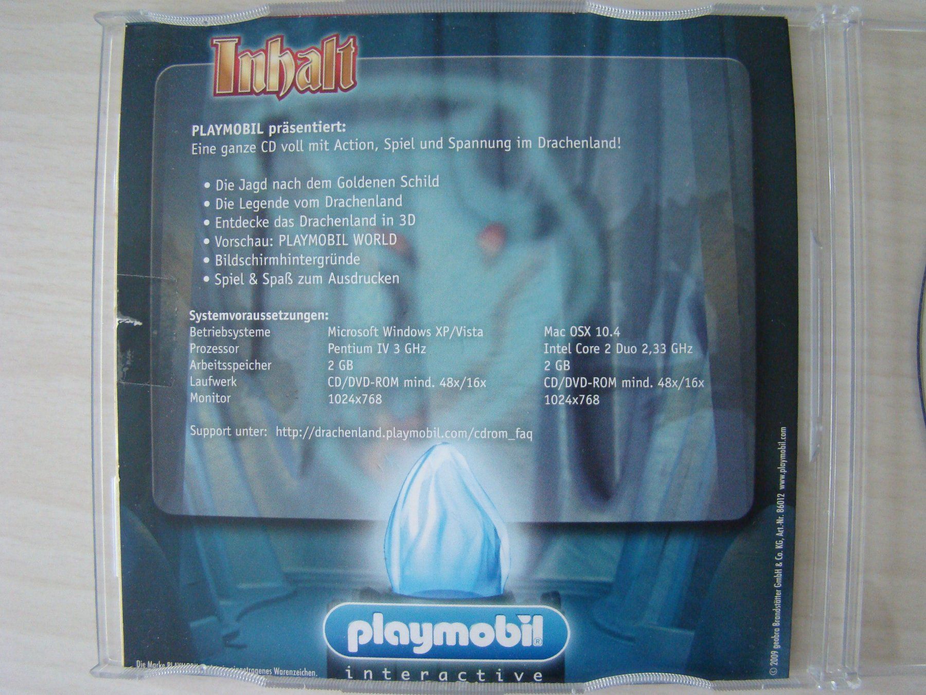 Spiele: Drachen Abenteuer mit Playmobil PC/Mac CD-Rom Spiel – Gebraucht aus Malters von burzi 1