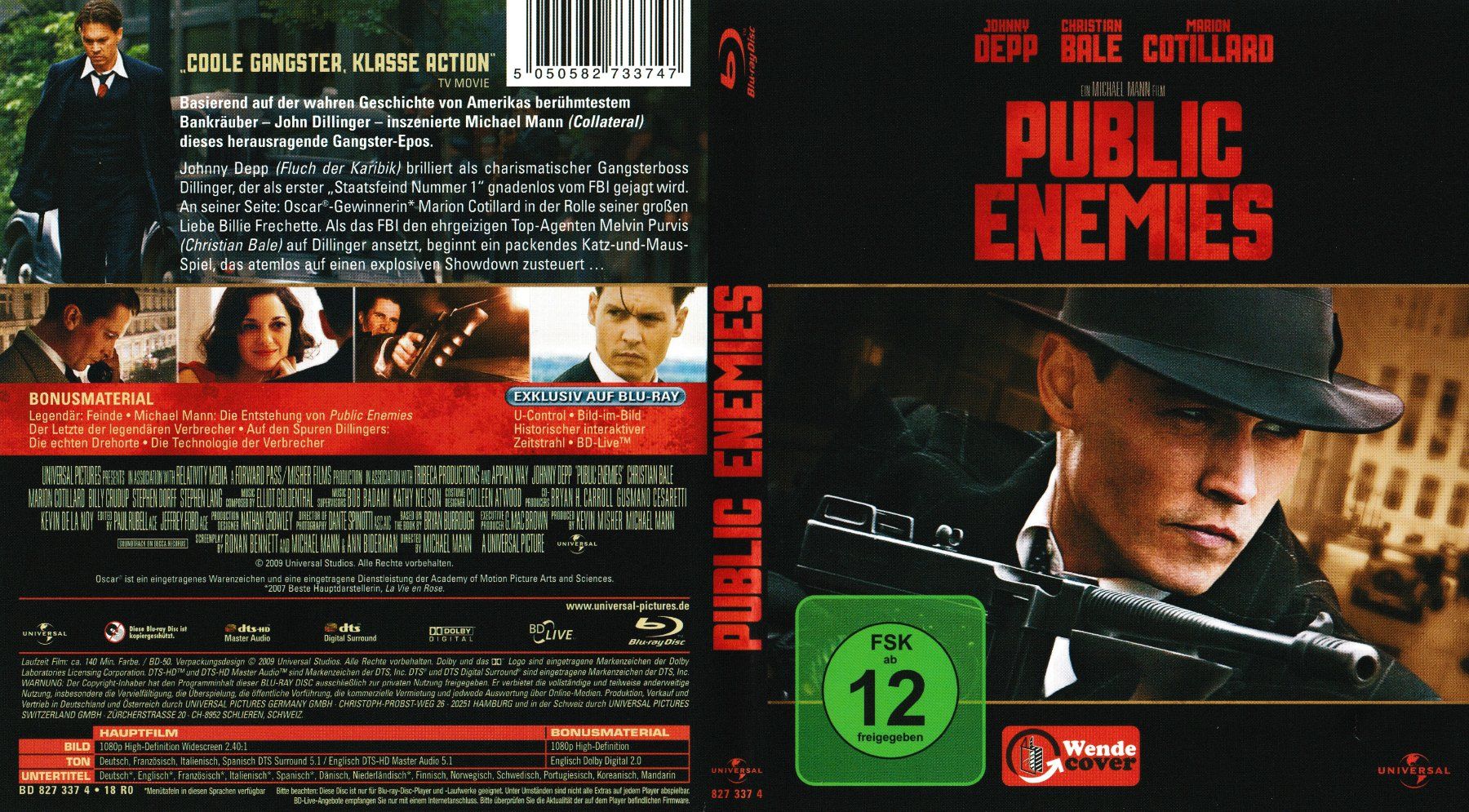 Alle DVDs: Blu-Ray - Public Enemies – Gebraucht aus Langnau am Albis von MediaRescuerKeLoX