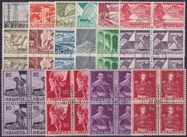 1907-1998, TOP-Viererblock Sammlung mit vielen Sätzen.