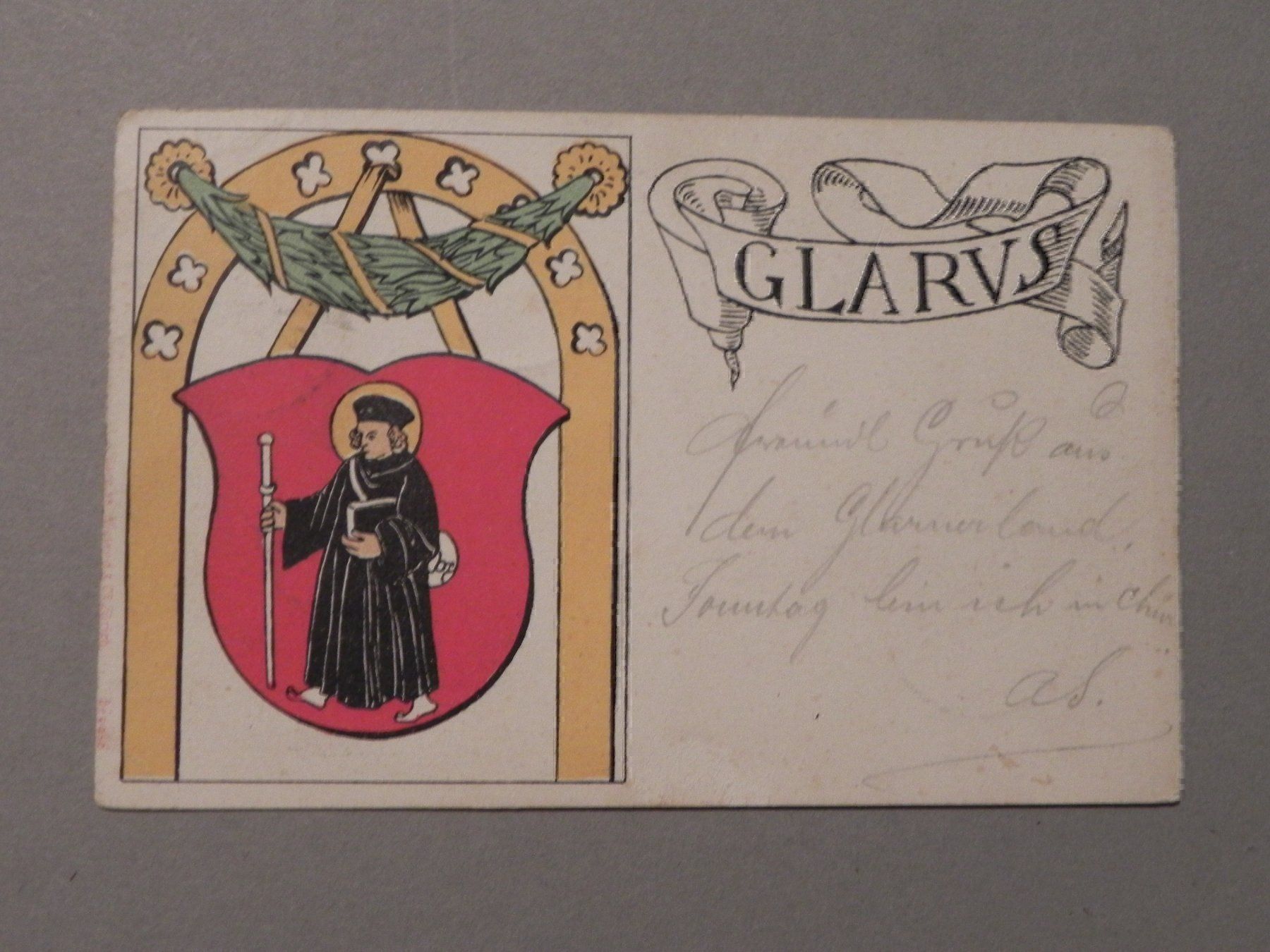 Landkarten & Atlanten: Karte Kanton Glarus 1. Karte 1898 – Gebraucht aus Siebnen von krimsie