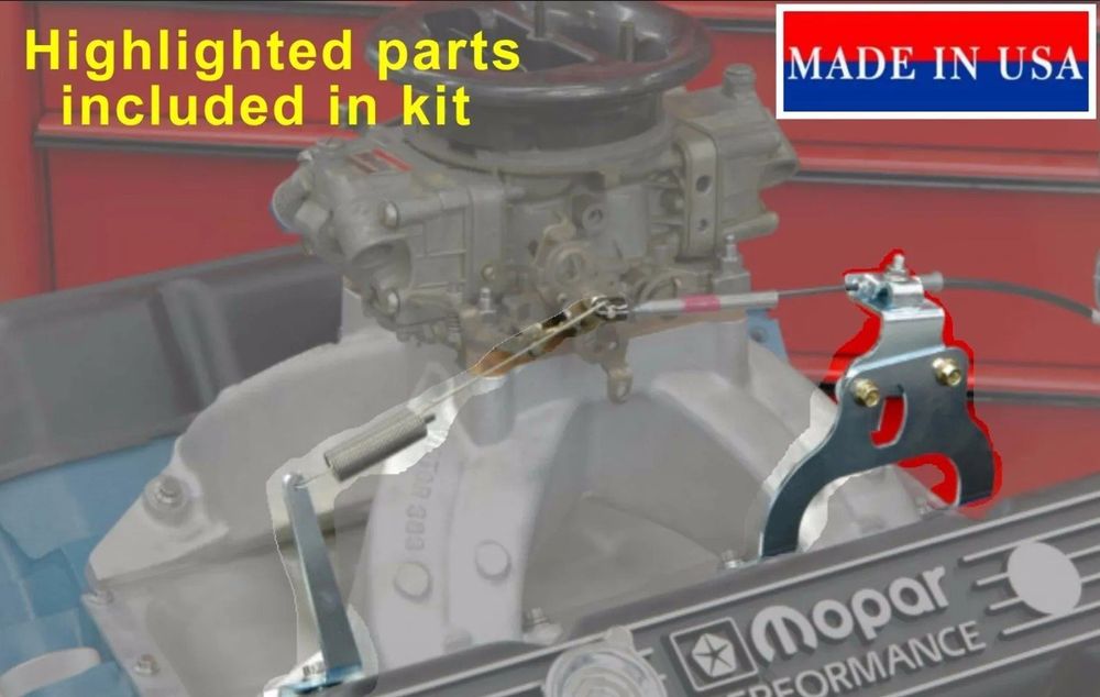 Mopar 440 413 High-Rise Intake Throttle Cable Bracket Kit – Rick-O 440TB-002