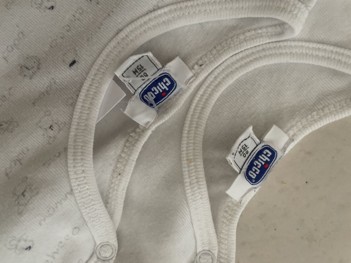 Chicco Unterwäsche: 2 Body Chicco Weiss Gr. 80  – Gebraucht aus Obergerlafingen von cabo4 1