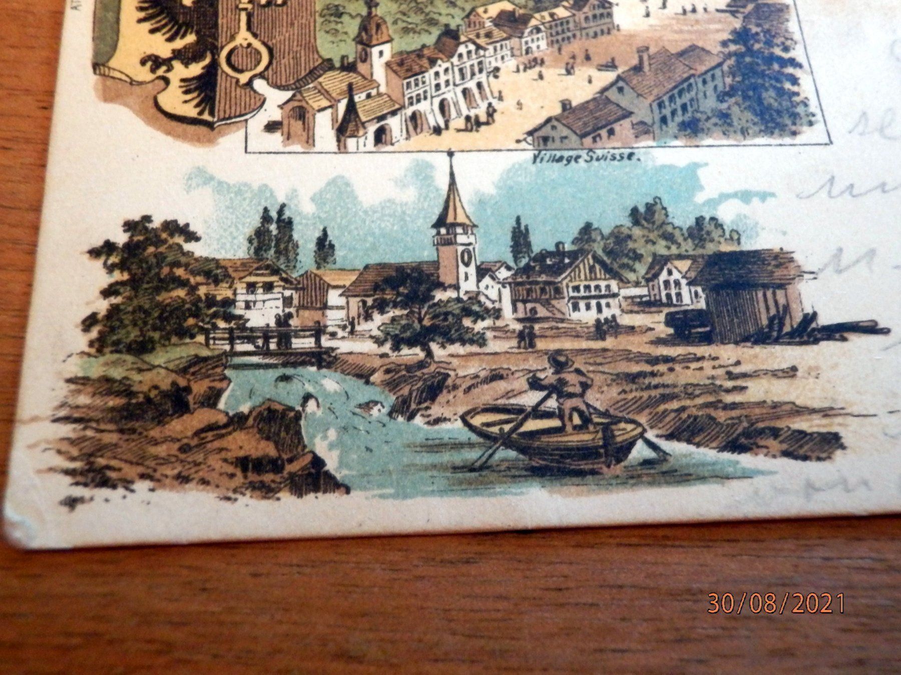 Cartoline postali: Litho, Souvenir de Genève + 1 AK gratis – Usato da Ueberstorf venduto da dinbau 4