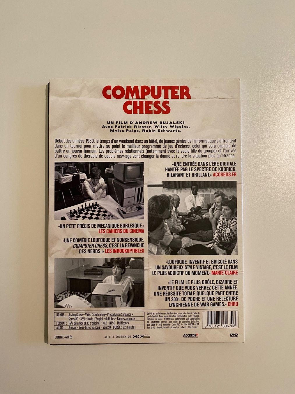 Alle DVDs: Computer Chess – Gebraucht aus Zürich von Wim-Broccoli 1