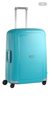 Koffer Samsonite Hartschale türkis und grau 4 Rollen