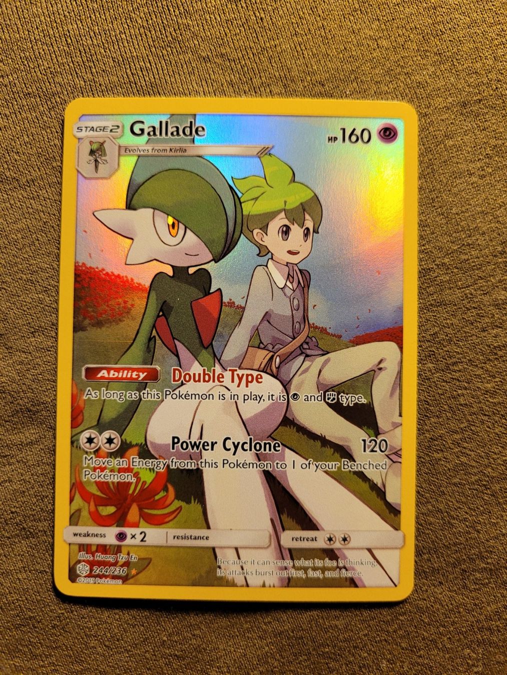 Pokémon Carte collezionabili: Gallade 244/236 Cosmic Eclipse CHR (EN) – Usato da Grindelwald venduto da lego9