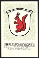 Aeugst, Wappen mit rotem Eichhorn