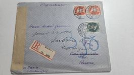 1921 Brief Deutsches Reich Devisenkontrolle