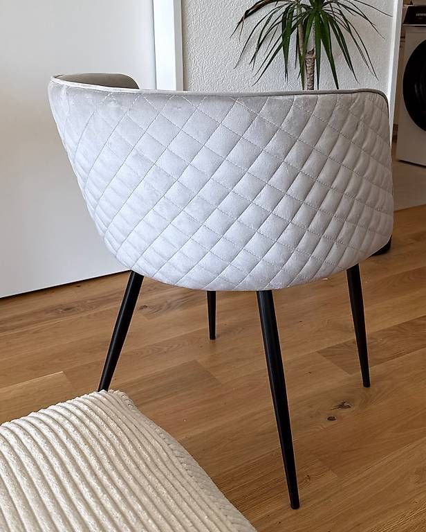 Sedie: 6 Samt Stühle Grau – Usato da Münchenstein venduto da bloombluem 1