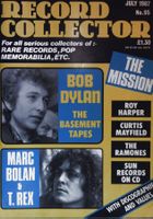 Record Collector Magazin 1987 - Dylan  T. Rex The Ramones
