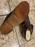 Damenclogs, Gr.41, braun, Leder