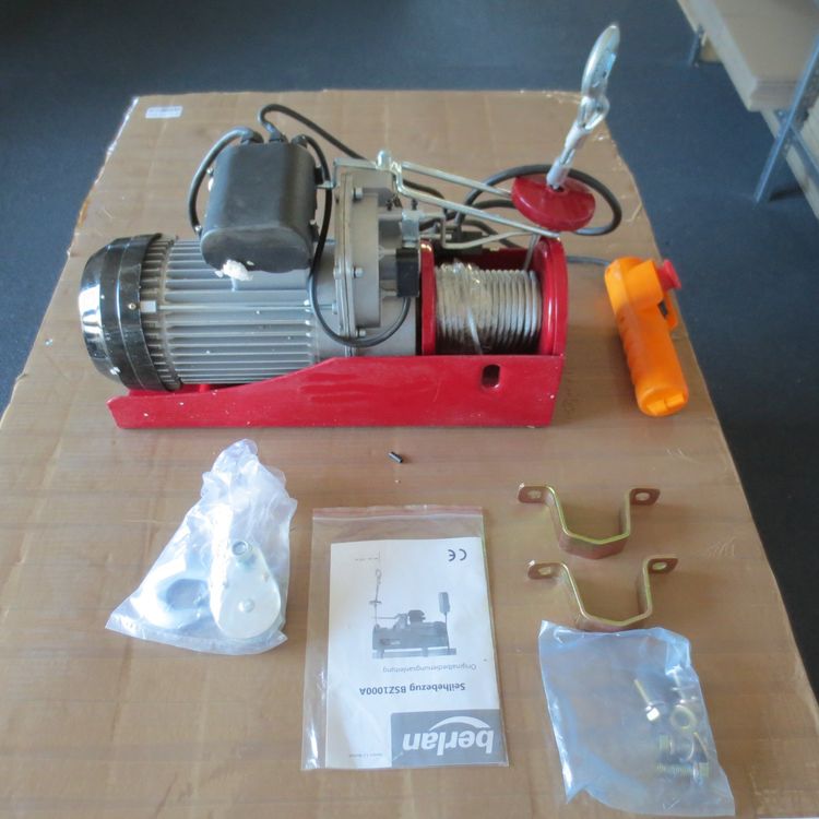 Elektrische Gerüstwinde 800 Kg, 1300 W – Für Werkstatt, Garage, Portalaufzug