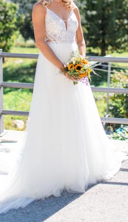 Secondhand Brautkleid Modeca "Tabby", Grösse 36-38