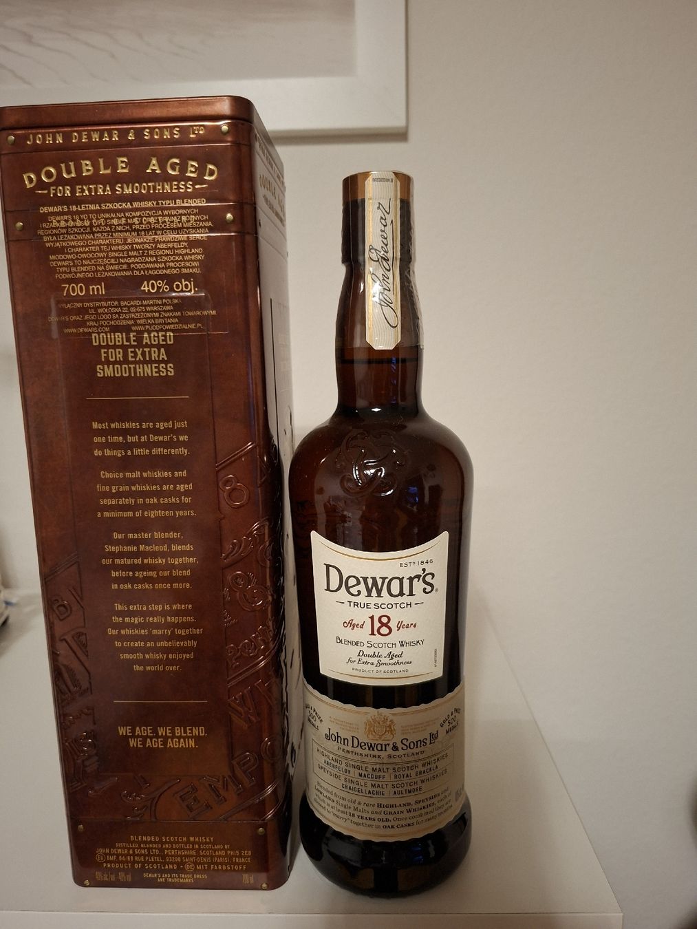 Spirituosen: Dewar's 18 Years Blended Scotch Whisky 700ml – Gebraucht aus Kriens von Arthur73 2