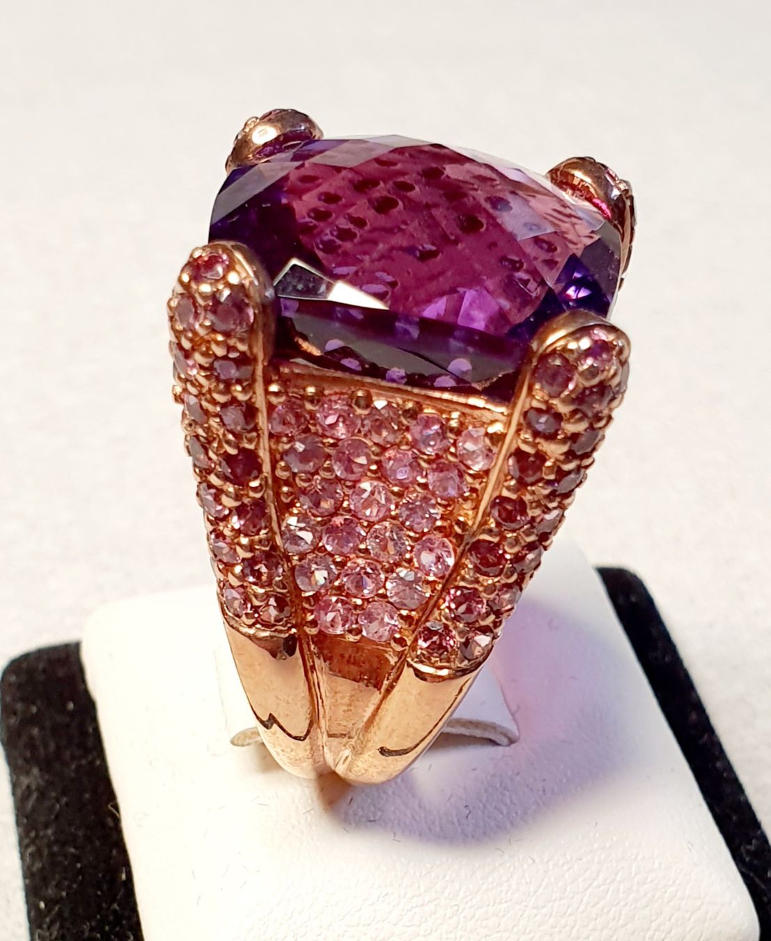Anelli: Wunderschöner Amethyst Ring, Rose Gold Optik, Grösse 57 – Nuovo e nell'imballaggio originale da Zürich venduto da adriben 6